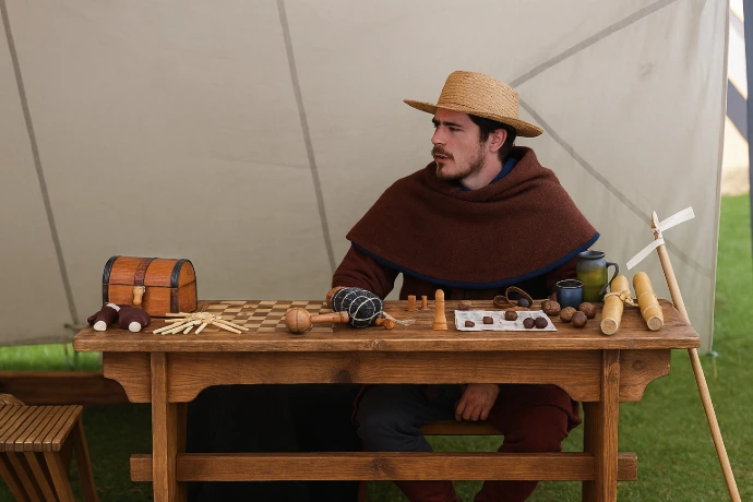 Jeux et divertissements du Moyen-Âge - Compagnons de Rougemont